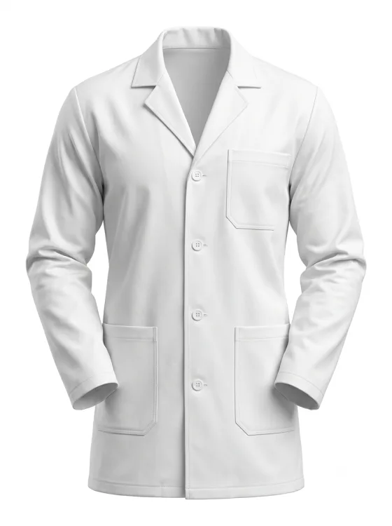 Gents Coat – 100% Cotton White