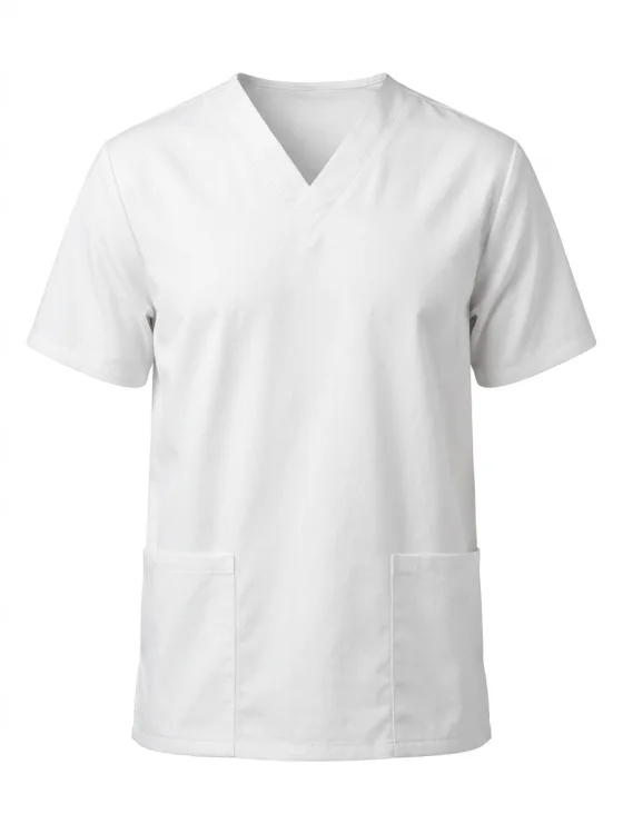Gents Scrub Shirt – Cotton White